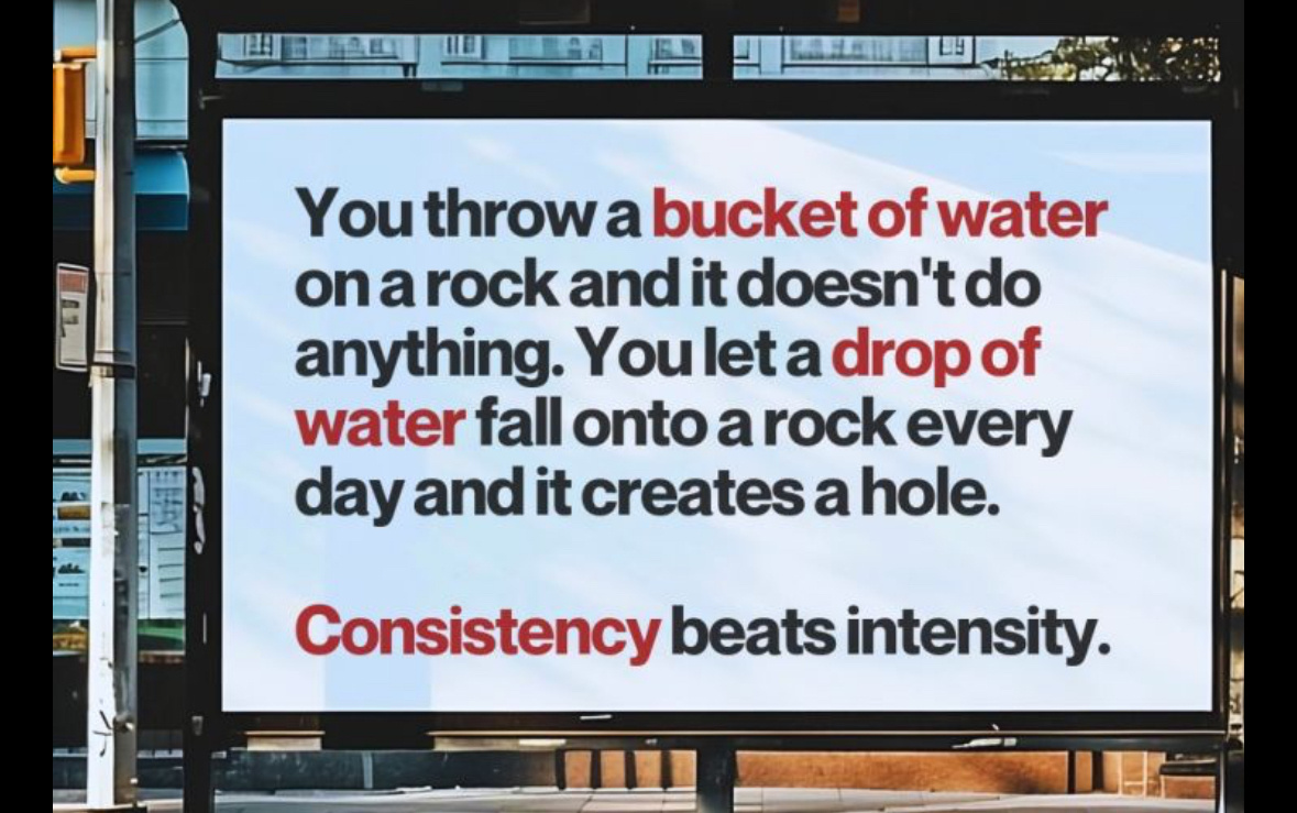 Consistency Beats Intensity